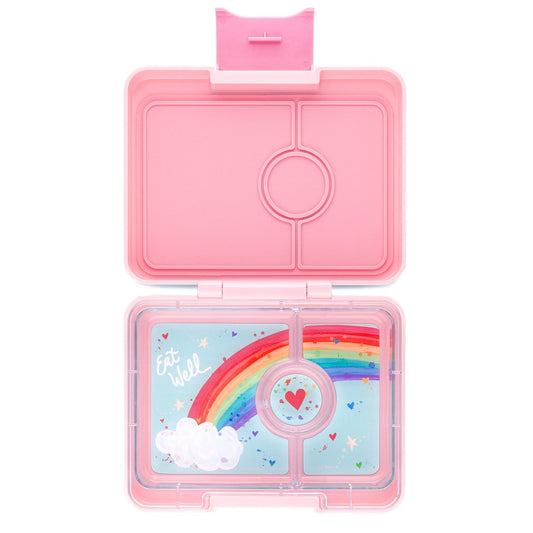 Snack Size Bento Lunch Box Coco Pink (Rainbow)