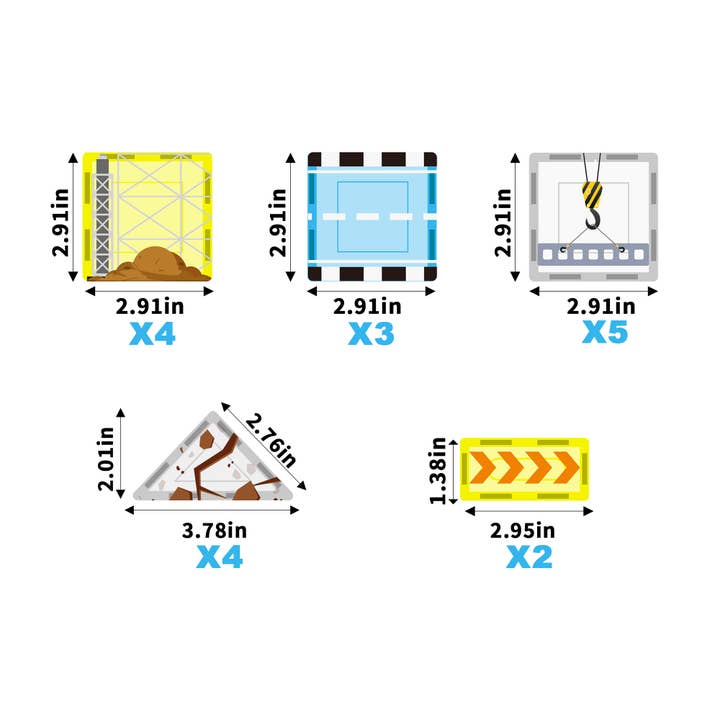 26pc Magnetic Build Tiles Playset