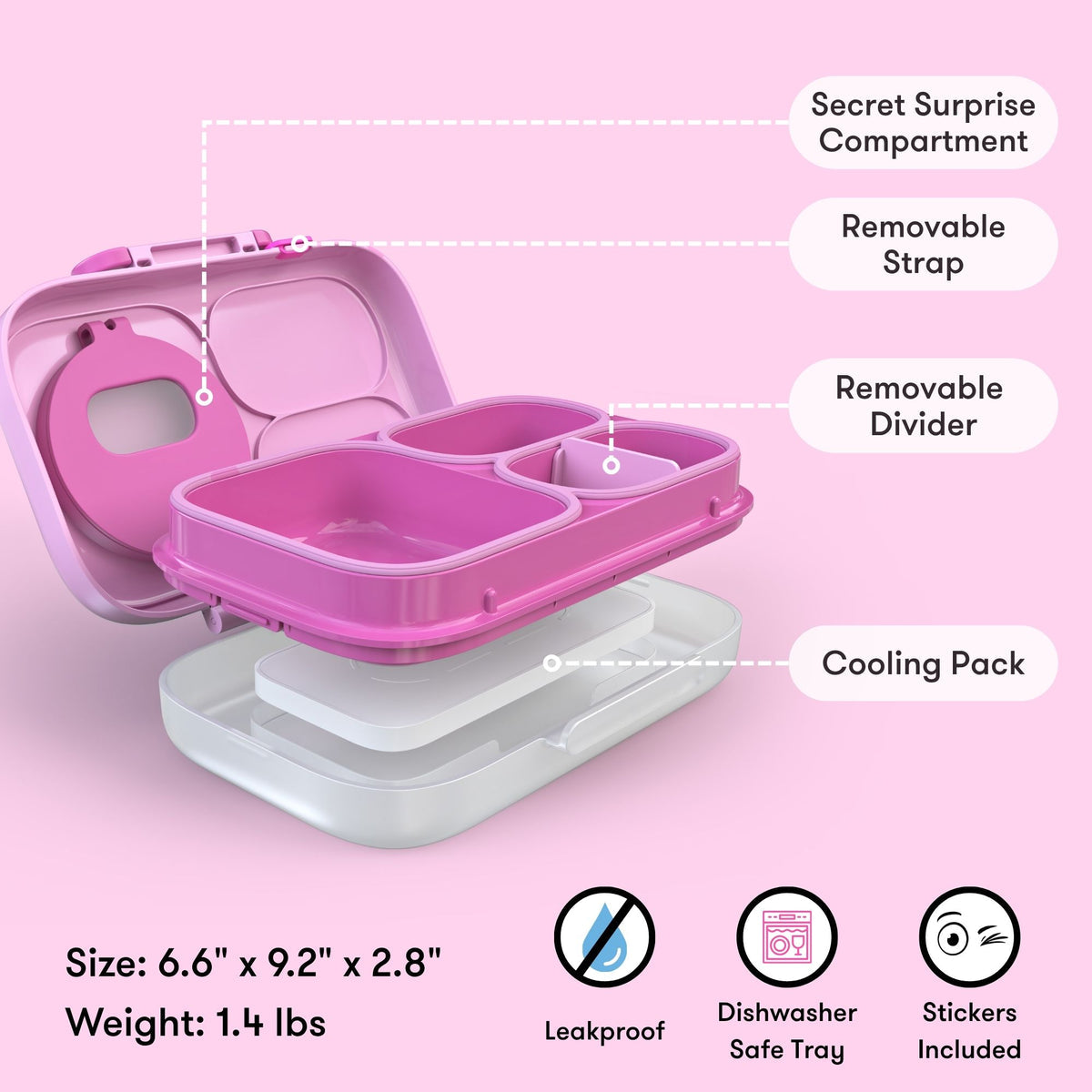 OmieBox® Lite Rosy Pink