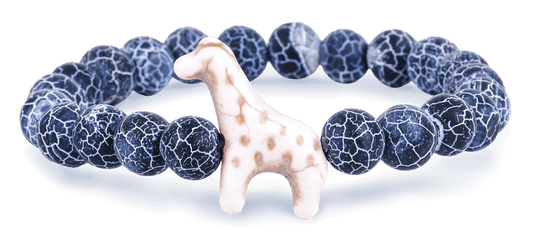 The Trek Bracelet Giraffe - River Blue