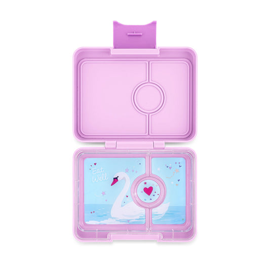 Snack Size Bento Lunch Box · Ami Purple Swan Tray