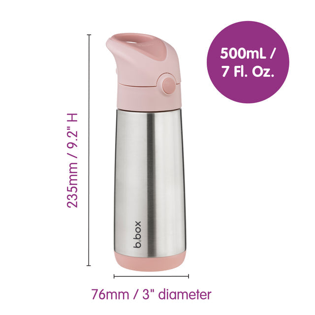 17oz insulated drink bottle - blush crush