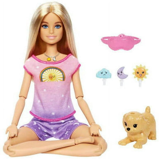 Barbie Self Care Rise and Relax Doll with Lights & Sounds, 11 in