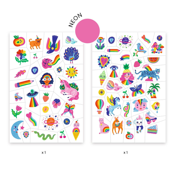 Rainbow Temporary Tattoos