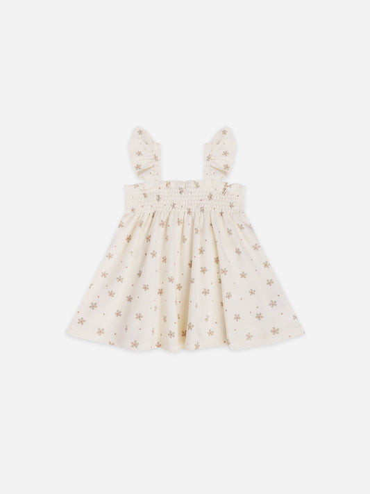 Smocked Jersey Dress | Dotty Floral