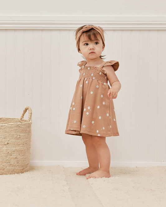 Smocked Jersey Dress | Sunburst