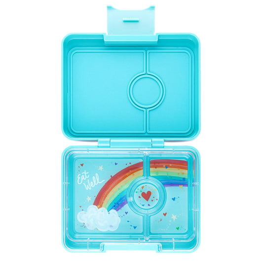 Snack Size Bento Lunch Box Misty Aqua (Rainbow)