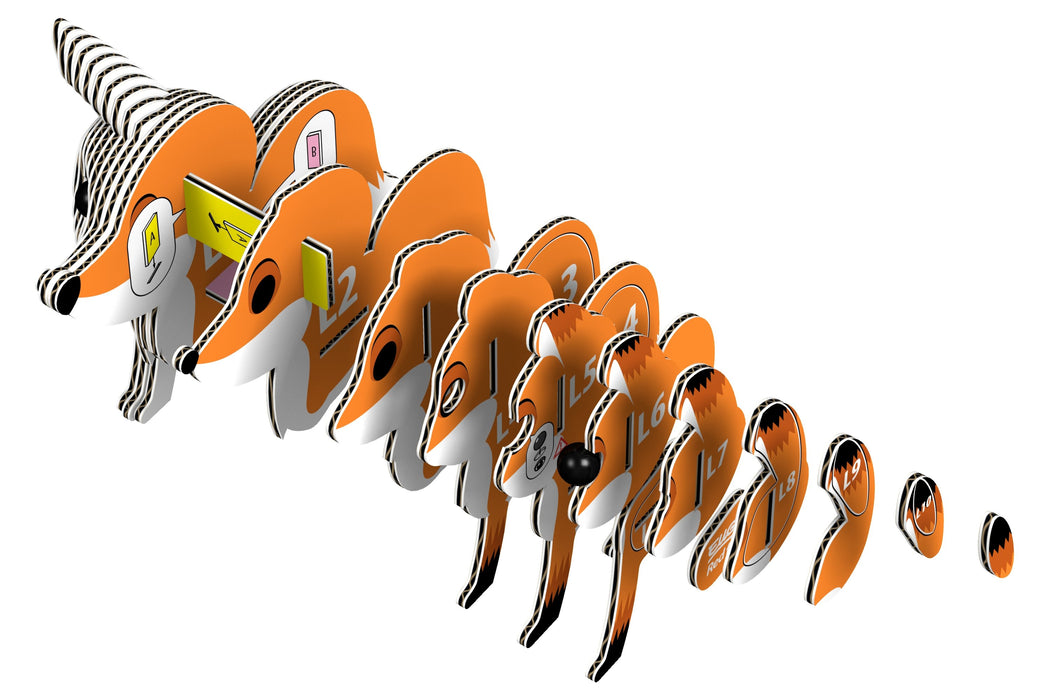EUGY Red Fox 3D Puzzle