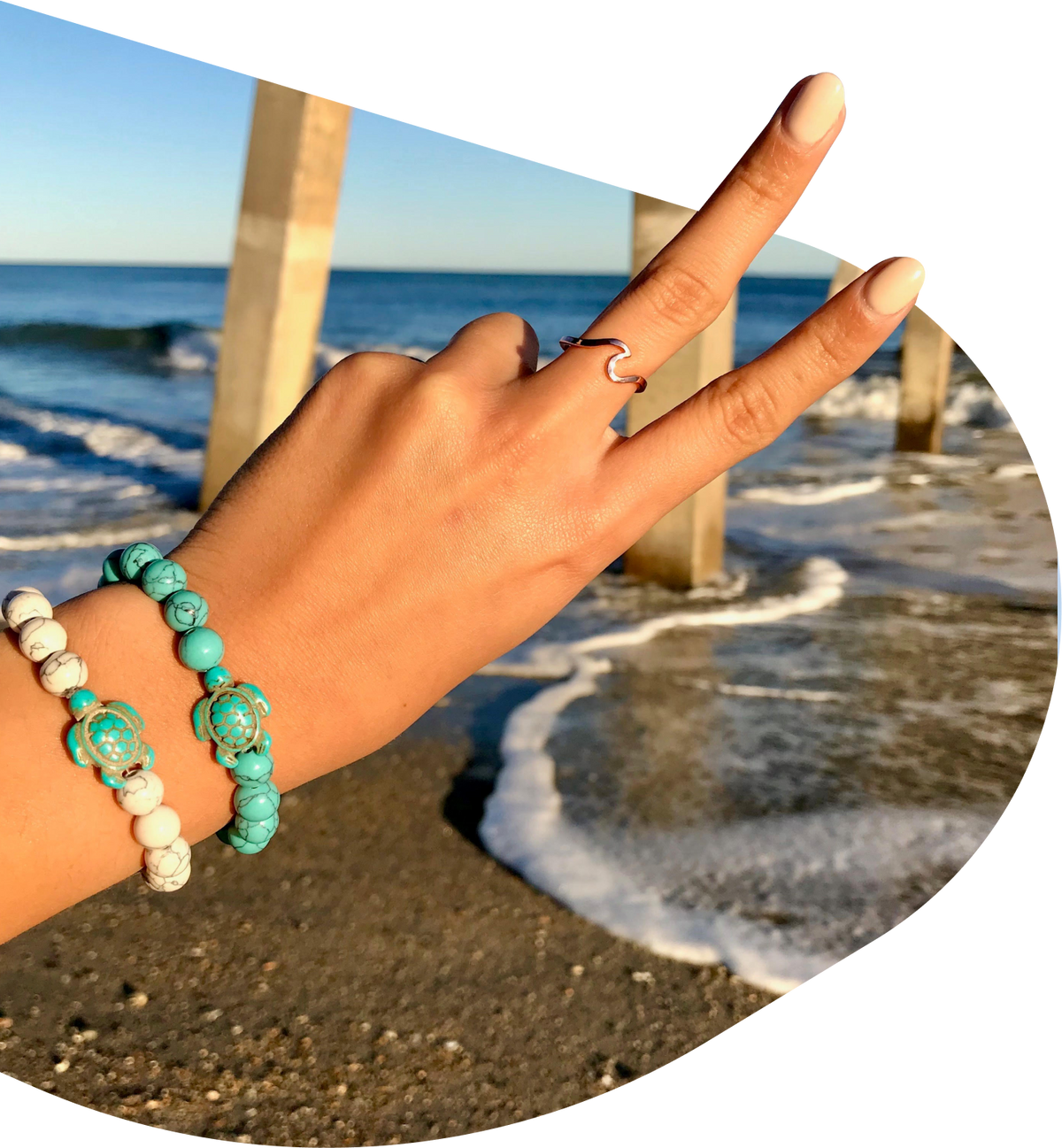 The Journey Bracelet Sea Turtle - White Howlite - STC Edition