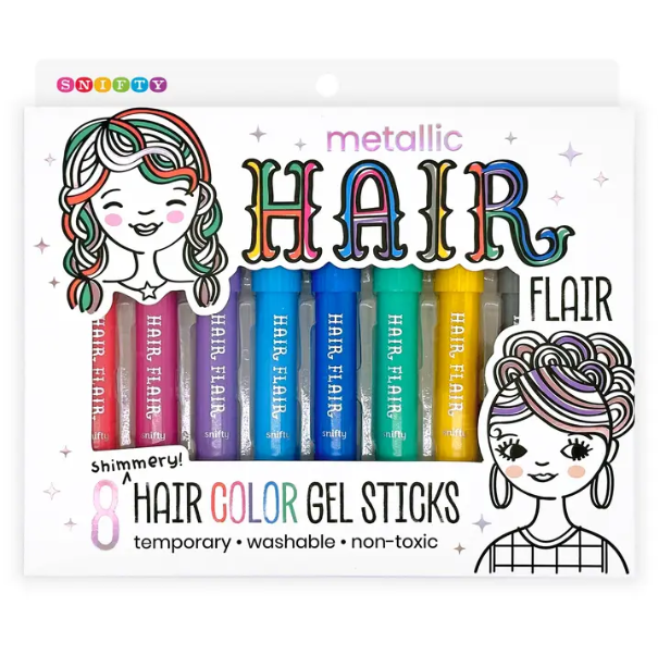Hair Flair Color Gel Sticks: Metallic