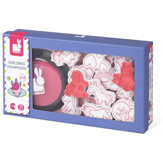 SET OF 15 STAMPS STAMPINOO - UNICORNS