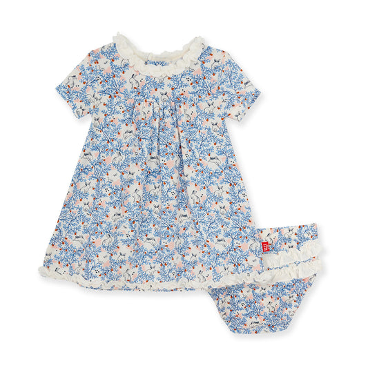 Somebunny floral modal magnetic dress & diaper cover