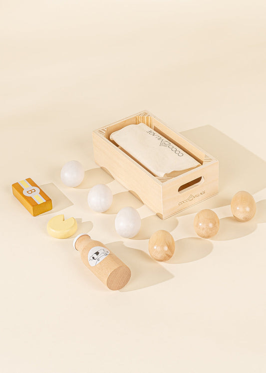 Wooden Dairy Playset