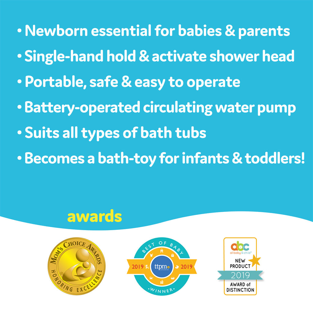 Yookidoo Elephant Baby Bath Shower Pink