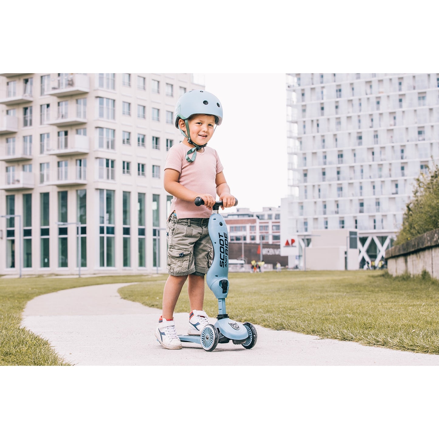 Scoot and Ride Helmet Steel S-M