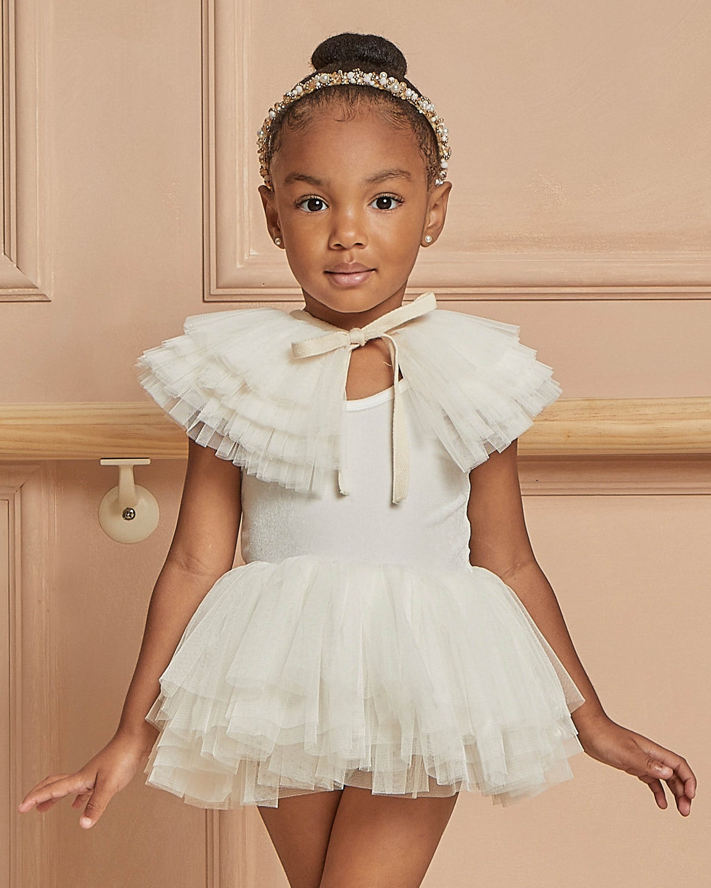 TULLE RUFFLE COLLAR | NATURAL