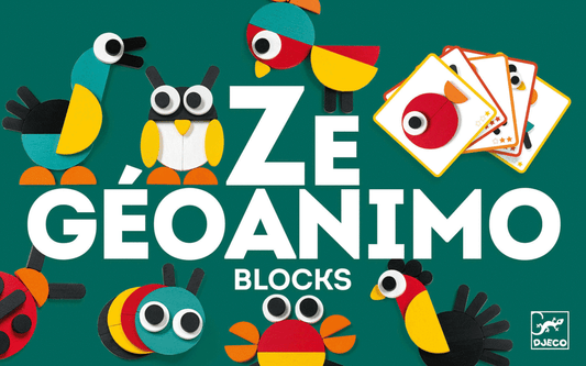 Ze Geoanimo Wooden Block Tanagram Set