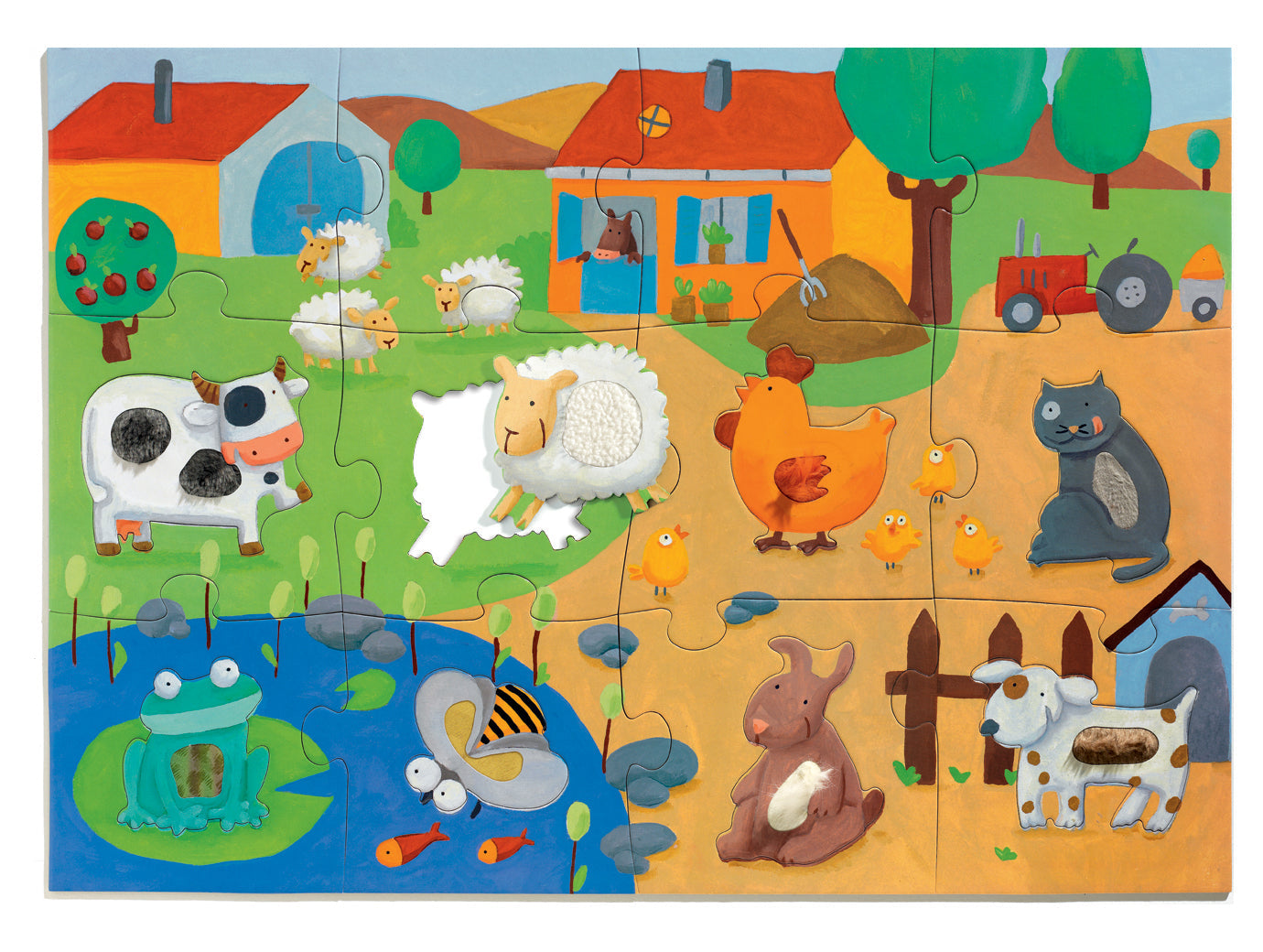 Tactile Farm Giant Floor Jigsaw Puzzle