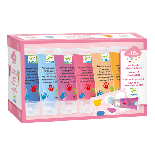 6 Finger Paint Tubes (Sweet)