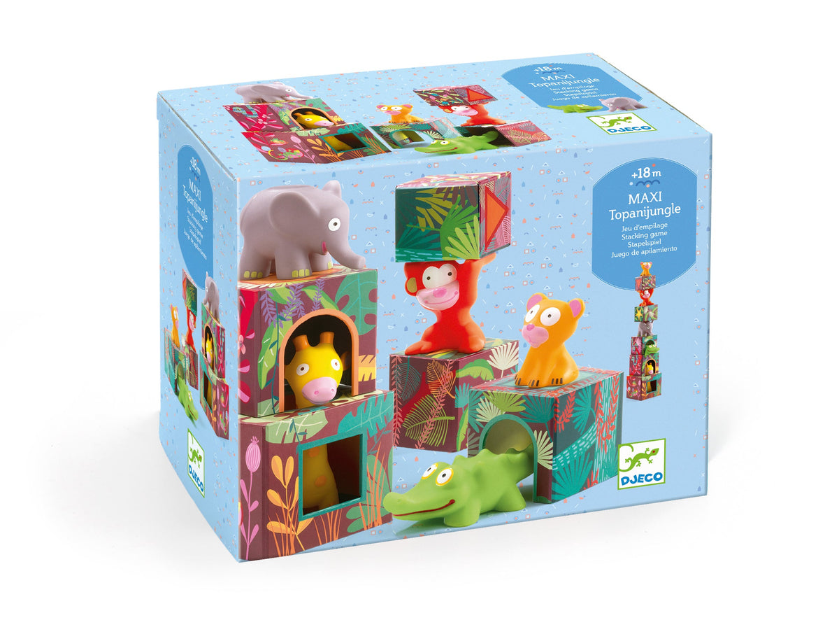 Maxi Topanijungle Nest and Stack Blocks + Animals