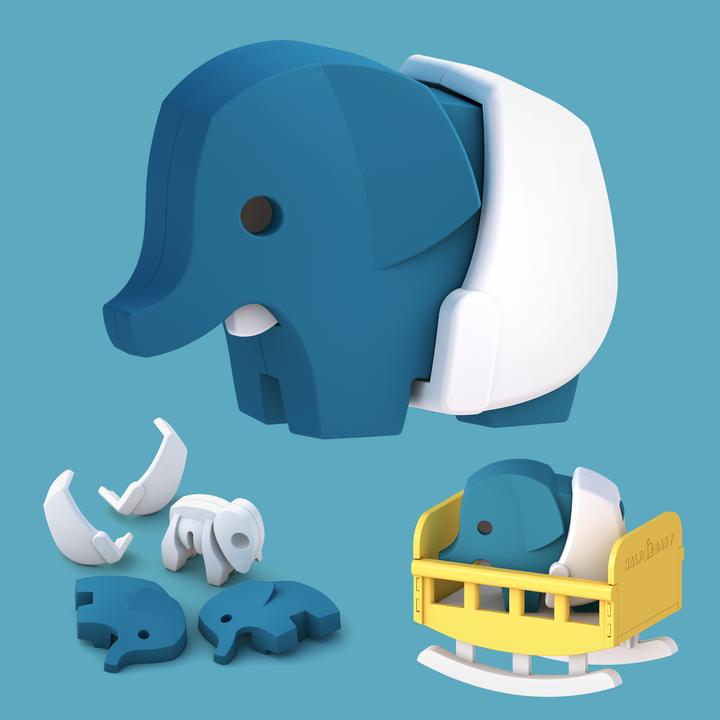 Halfbaby Elephant