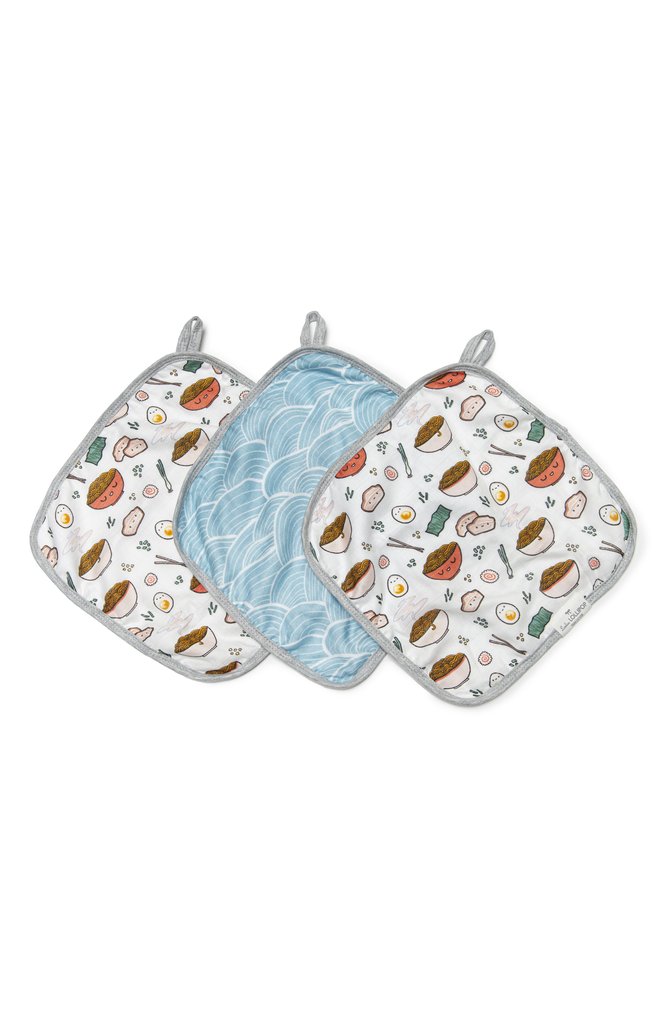 Washcloths 3-Pieces Set - Ramen