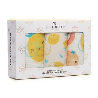 Washcloth 3-Piece Set - Cutie Fruits
