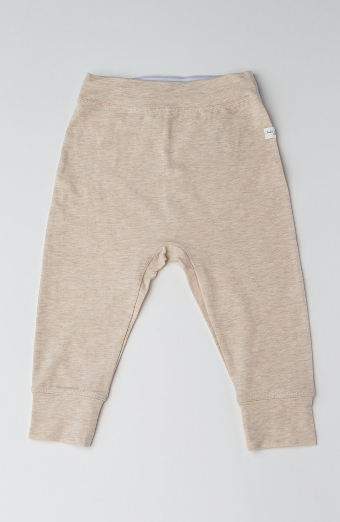 Baby Pants In TENCEL™ - Heather Oatmeal