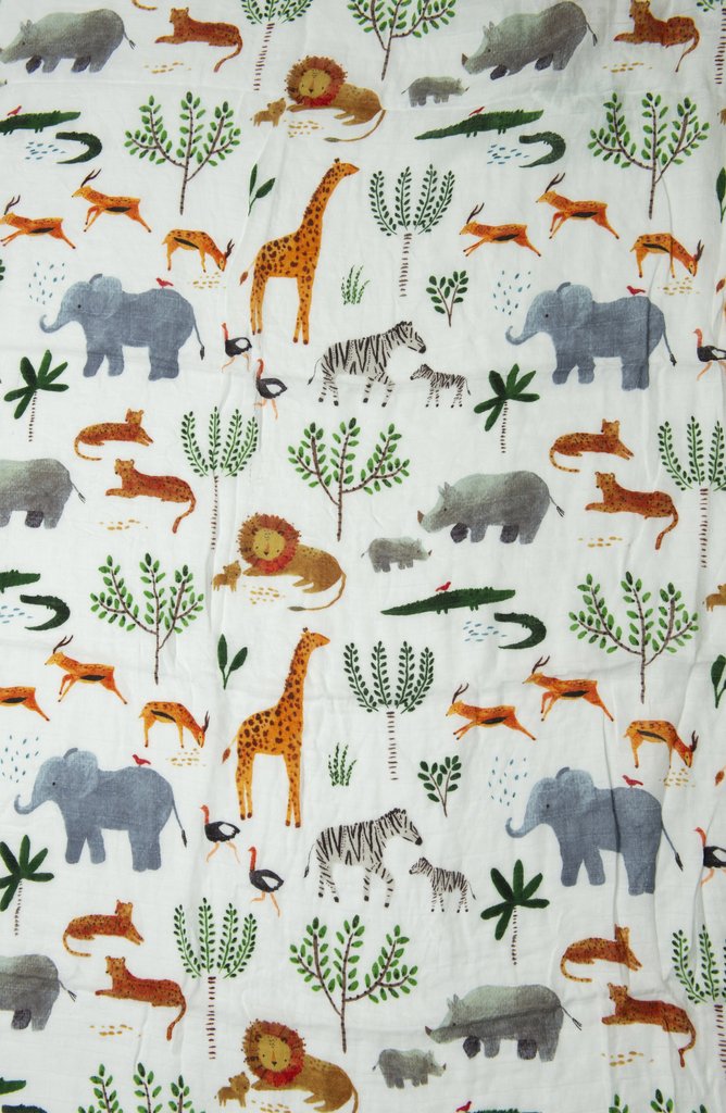Muslin Swaddle - Safari Jungle