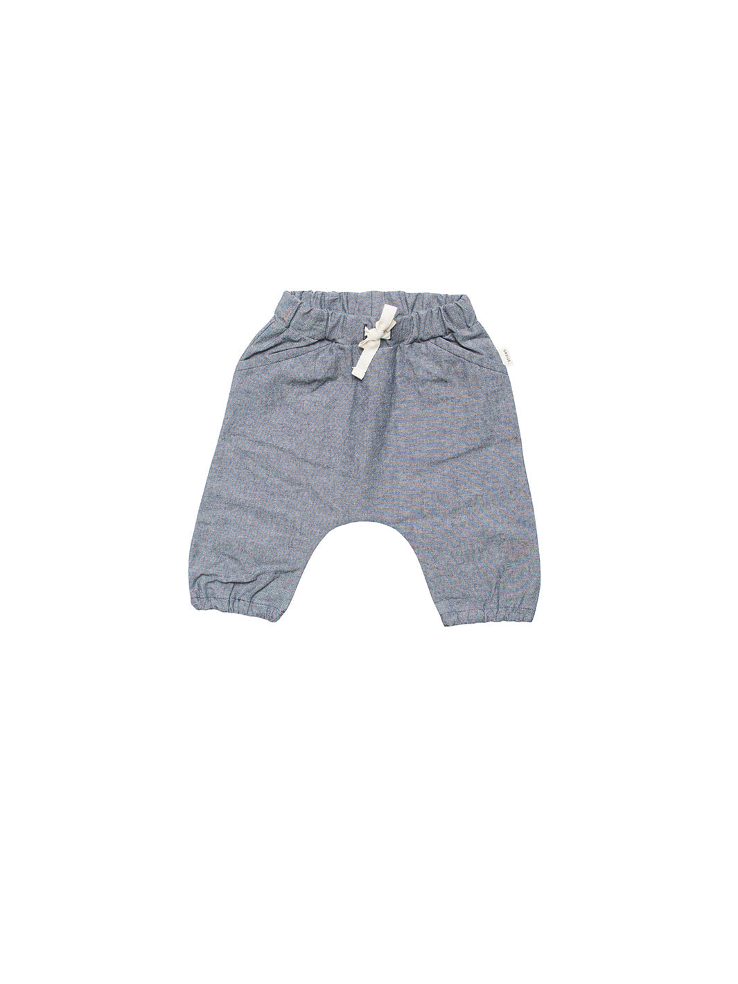 The Bamboo Tee Light + Cotton Gathered Hem Pant SET Sage Stripe