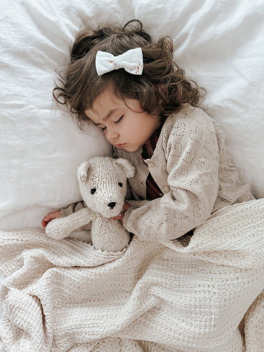 Abigail Knitted Cardigan - Mouse Marle