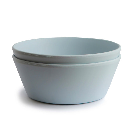 Round Dinnerware Bowl, Set of 2 Powder Blue