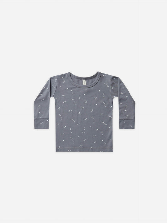 BAMBOO LONG SLEEVE TEE + LEGGINGS | NIGHT SKY