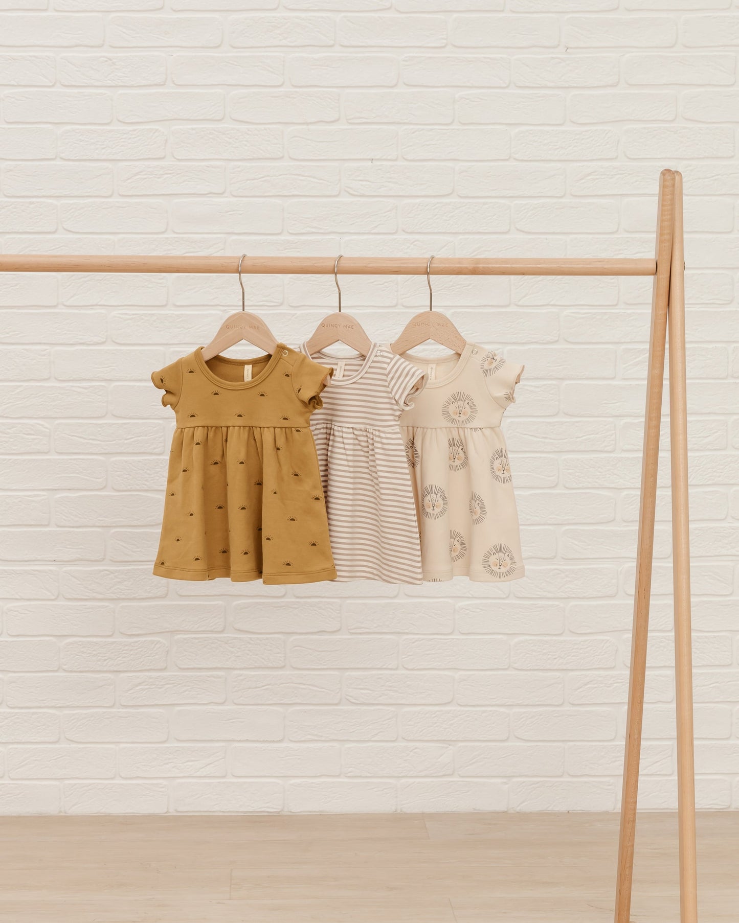 SHORT-SLEEVE BABY DRESS | LIONS