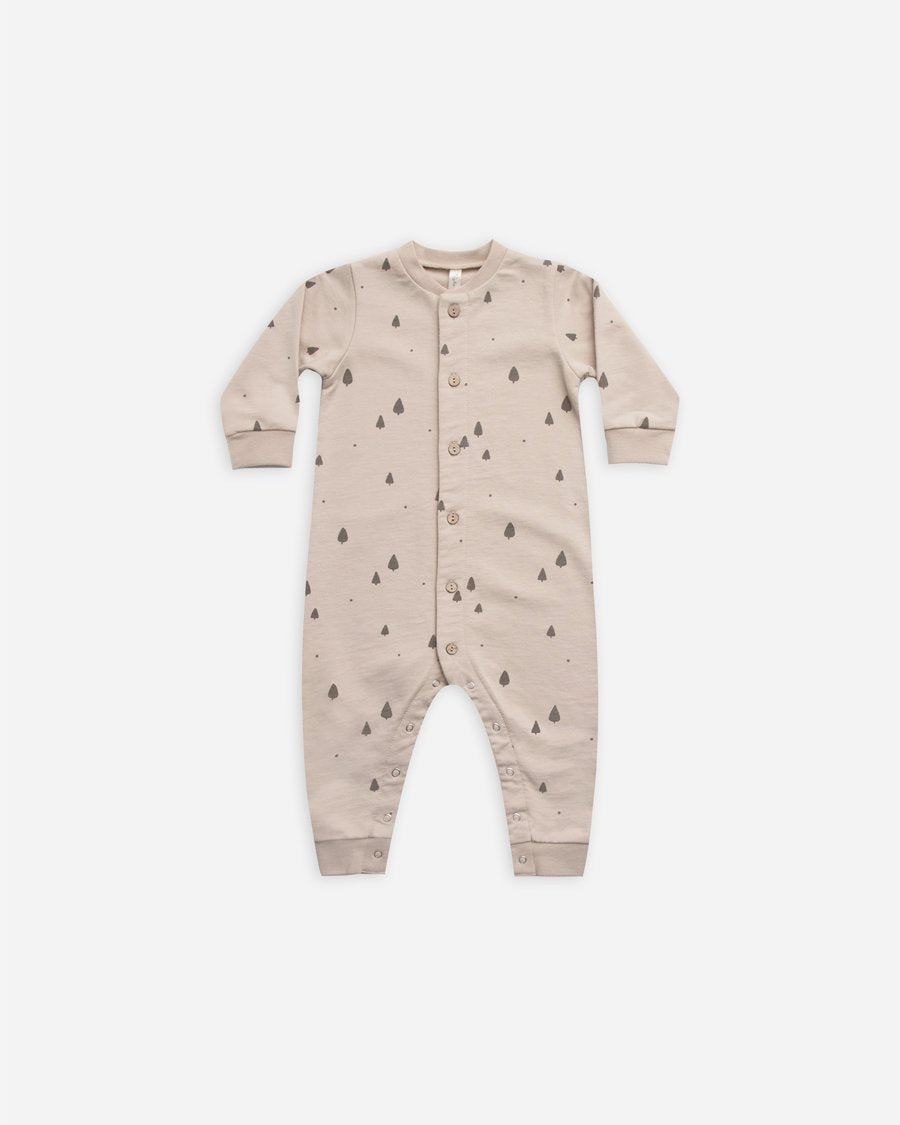 button down jumpsuit || trees 2-3Y