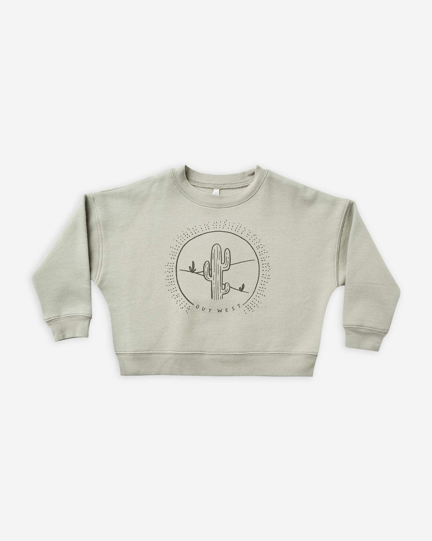 boxy fleece pullover || cactus 4-5Y