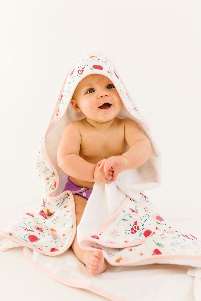 Hooded Towel Set - Rosey Bloom