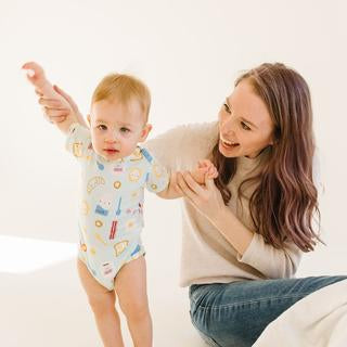 Unisex Bodysuit In TENCEL™ - Breakfast Blue