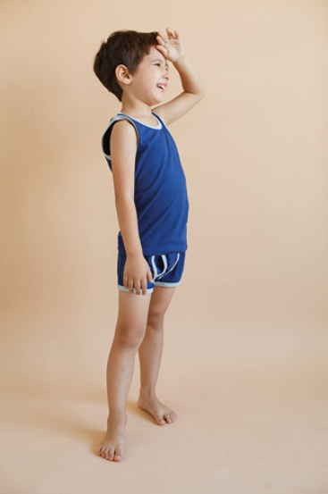 Undershirt + Boxer Set Navy