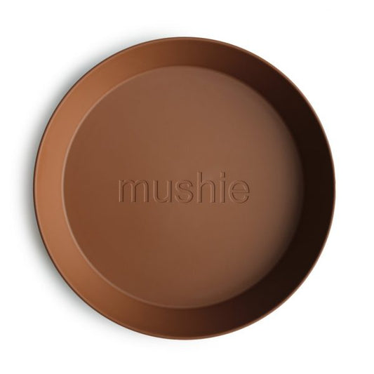 Round Dinnerware Plates, Set of 2 (CARAMEL)