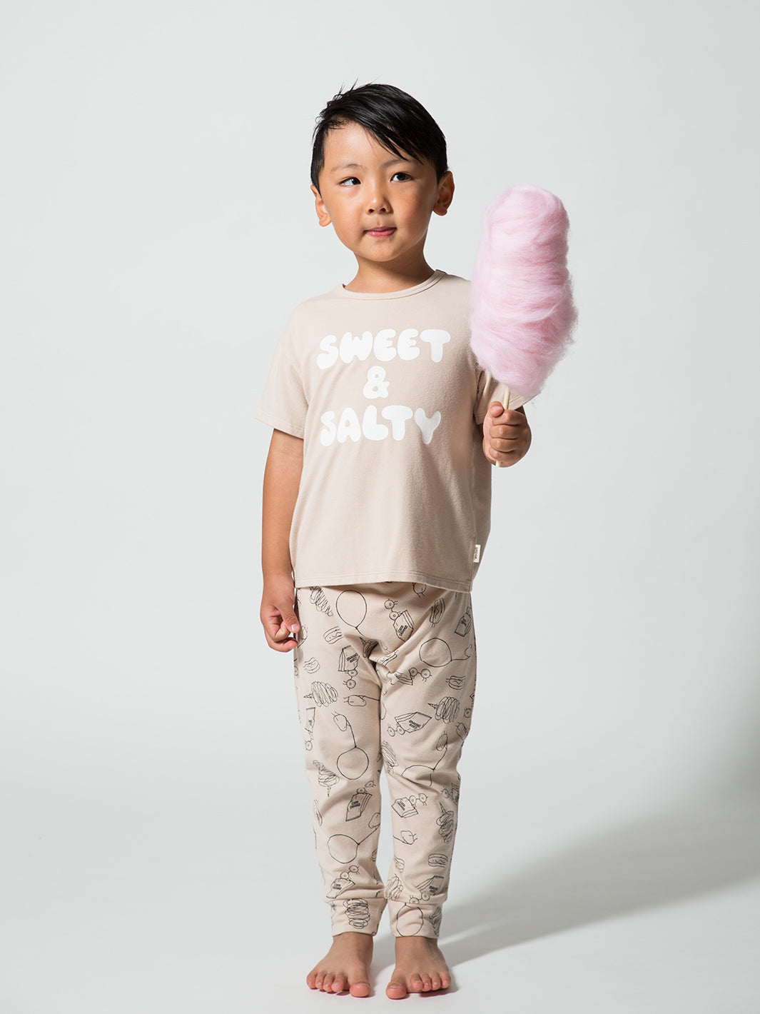 The Bamboo Printed Tee Biscotti (Sweet & Salty)