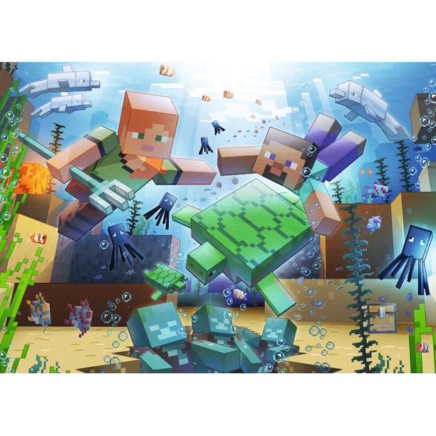 Minecraft Mosaic 1000 Piece Puzzle