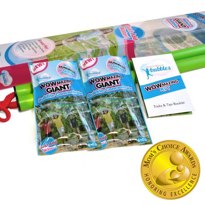 WOWmazing Giant Bubble Kit: Big Bubble Wands & Concentrate!