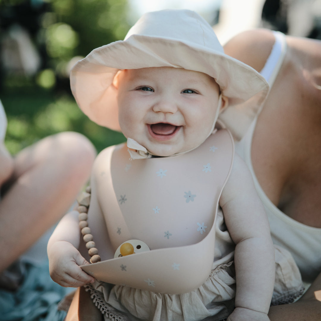 Silicone Baby Bib (Daisy)