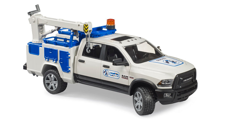02509 RAM Service Truck w/ Crane + Rotating Beacon Light