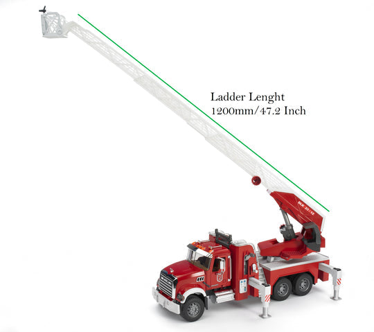 02821 MACK Granite Fire Engine w/ Water Pump and Light & Sound