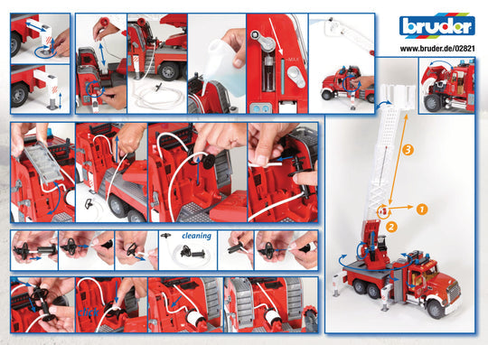 02821 MACK Granite Fire Engine w/ Water Pump and Light & Sound