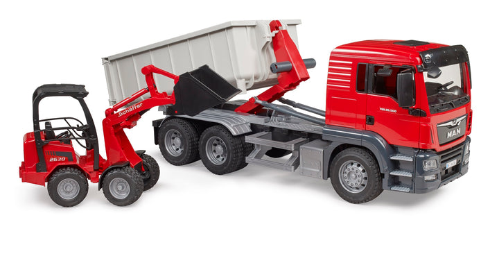 03767 MAN TGS Truck w/Roll-Off-Container & Compact Loader