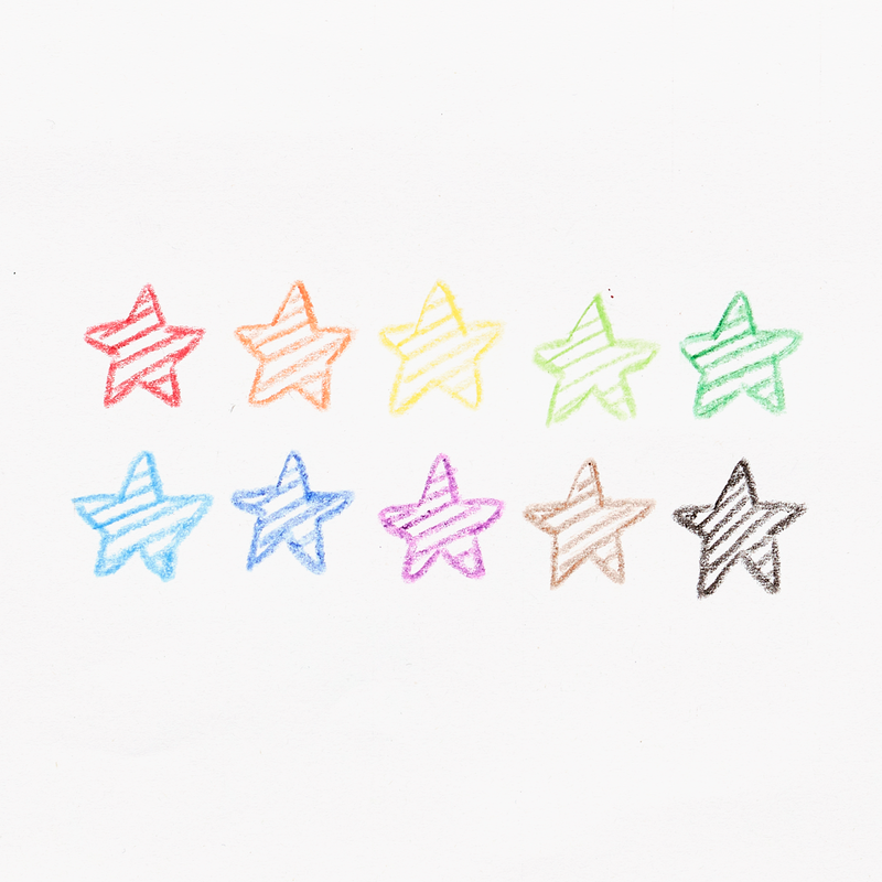 yummy yummy scented twist-up crayons - set of 10