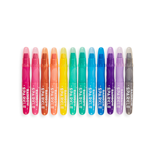 rainbow sparkle watercolor gel crayons